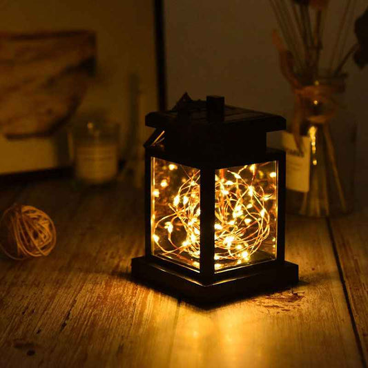 Solar Retro Palace Lamp Atmosphere Landscape Garden Outdoor Waterproof Wall Hanging Courtyard Star Candle Wind Lamp - LUCKY COLLECTION