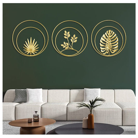 Nordic Style Luxury Metal Wall Hanging Decor for Living Room, Bedroom, Sofa Background Wall, Creative Metal Wall Art - LUCKY COLLECTION