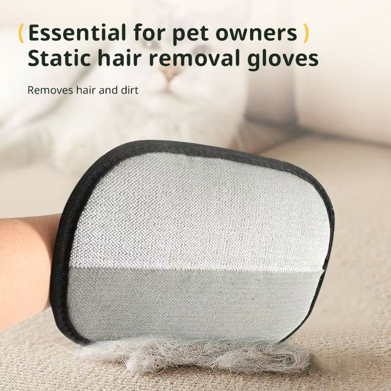 Static Pet Hair Removal Gloves 3 - in - 1 - LUCKY COLLECTION
