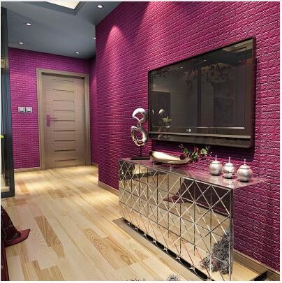 DIY Self Adhesive 3D Wall Stickers Bedroom Decor Foam Brick Room Decor Wallpaper Wall Decor Living Wall Sticker For Kids Room - LUCKY COLLECTION