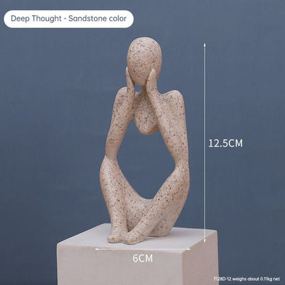 Mini Abstract Character Decorations, Home Decorations, Hallway Decorations, Living Room Model Rooms, Creative Resin Crafts - LUCKY COLLECTION