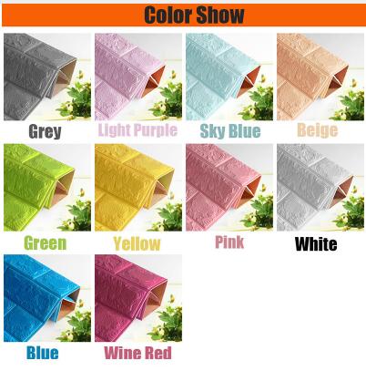 DIY Self Adhesive 3D Wall Stickers Bedroom Decor Foam Brick Room Decor Wallpaper Wall Decor Living Wall Sticker For Kids Room - LUCKY COLLECTION