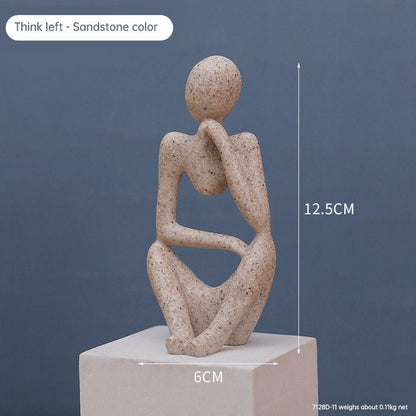 Mini Abstract Character Decorations, Home Decorations, Hallway Decorations, Living Room Model Rooms, Creative Resin Crafts - LUCKY COLLECTION