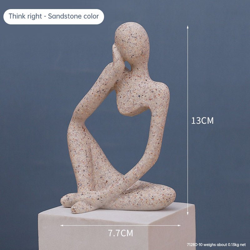 Mini Abstract Character Decorations, Home Decorations, Hallway Decorations, Living Room Model Rooms, Creative Resin Crafts - LUCKY COLLECTION