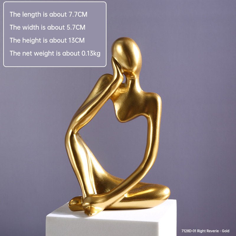 Mini Abstract Character Decorations, Home Decorations, Hallway Decorations, Living Room Model Rooms, Creative Resin Crafts - LUCKY COLLECTION