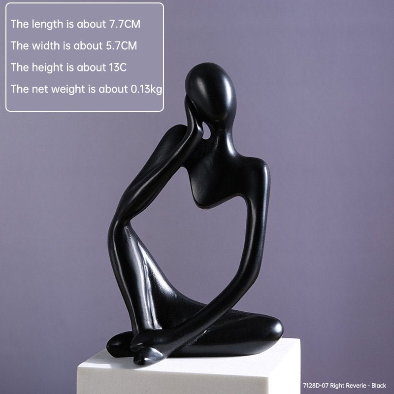 Mini Abstract Character Decorations, Home Decorations, Hallway Decorations, Living Room Model Rooms, Creative Resin Crafts - LUCKY COLLECTION