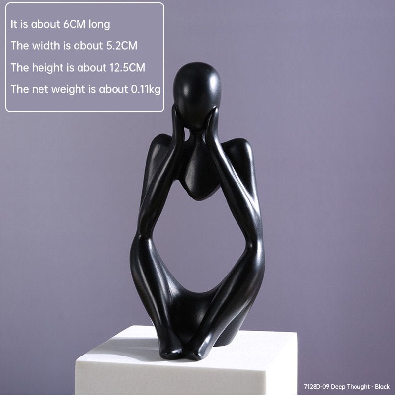 Mini Abstract Character Decorations, Home Decorations, Hallway Decorations, Living Room Model Rooms, Creative Resin Crafts - LUCKY COLLECTION