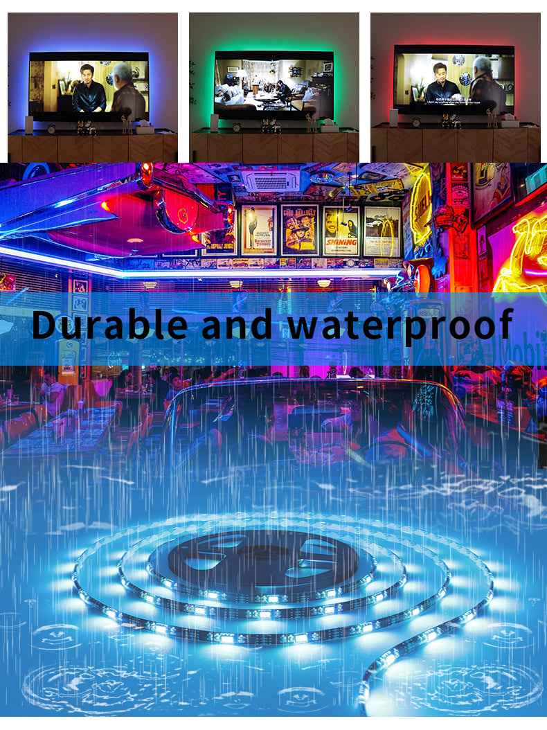 5V USB Light With 5050 RGB Light Waterproof 24 Key Light With Set TV Background Colorful Atmosphere Light - LUCKY COLLECTION