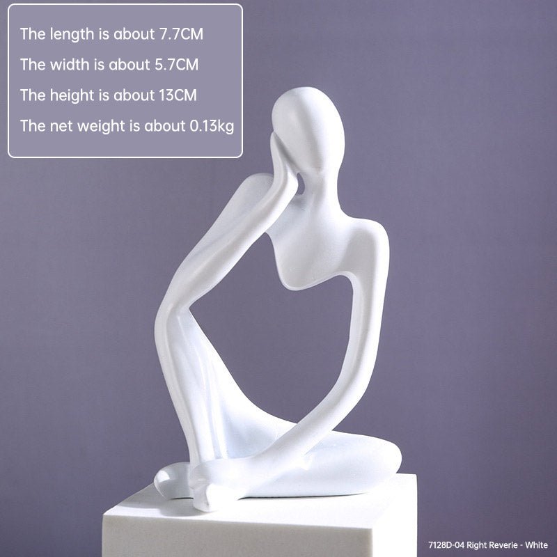 Mini Abstract Character Decorations, Home Decorations, Hallway Decorations, Living Room Model Rooms, Creative Resin Crafts - LUCKY COLLECTION