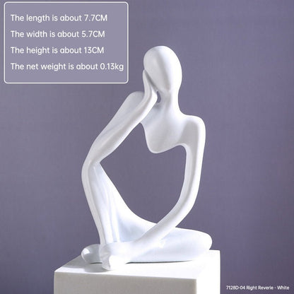 Mini Abstract Character Decorations, Home Decorations, Hallway Decorations, Living Room Model Rooms, Creative Resin Crafts - LUCKY COLLECTION