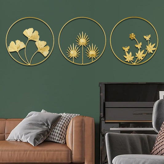 Nordic Style Luxury Metal Wall Hanging Decor for Living Room, Bedroom, Sofa Background Wall, Creative Metal Wall Art - LUCKY COLLECTION
