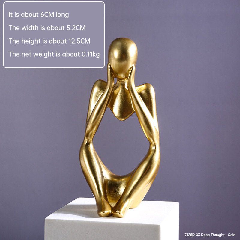 Mini Abstract Character Decorations, Home Decorations, Hallway Decorations, Living Room Model Rooms, Creative Resin Crafts - LUCKY COLLECTION