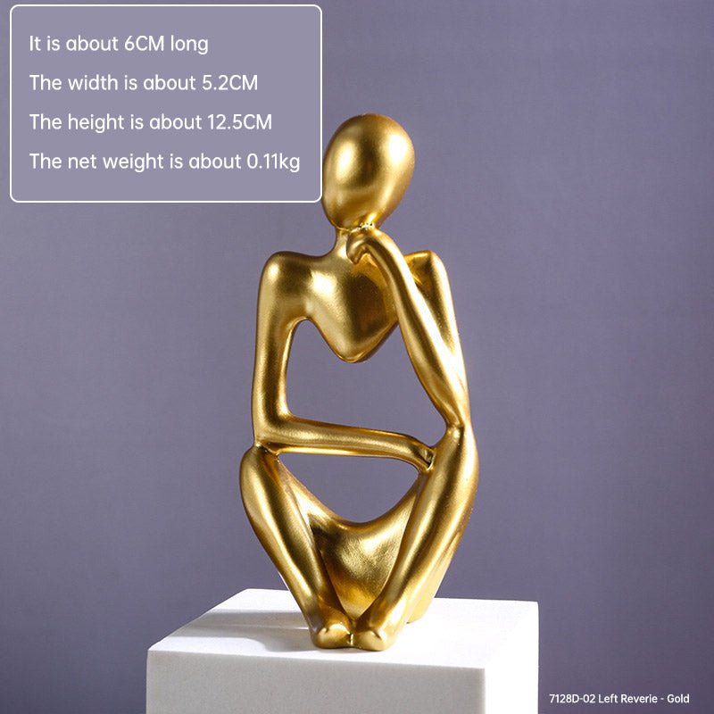 Mini Abstract Character Decorations, Home Decorations, Hallway Decorations, Living Room Model Rooms, Creative Resin Crafts - LUCKY COLLECTION