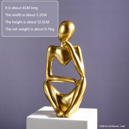 Mini Abstract Character Decorations, Home Decorations, Hallway Decorations, Living Room Model Rooms, Creative Resin Crafts - LUCKY COLLECTION