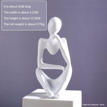 Mini Abstract Character Decorations, Home Decorations, Hallway Decorations, Living Room Model Rooms, Creative Resin Crafts - LUCKY COLLECTION