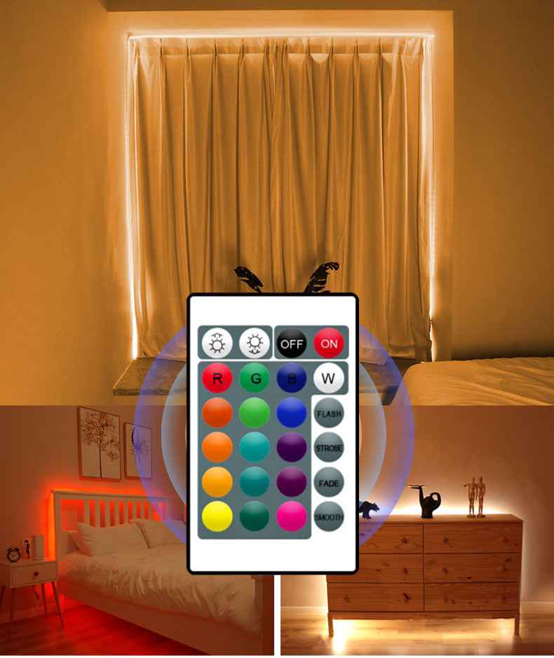 5V USB Light With 5050 RGB Light Waterproof 24 Key Light With Set TV Background Colorful Atmosphere Light - LUCKY COLLECTION