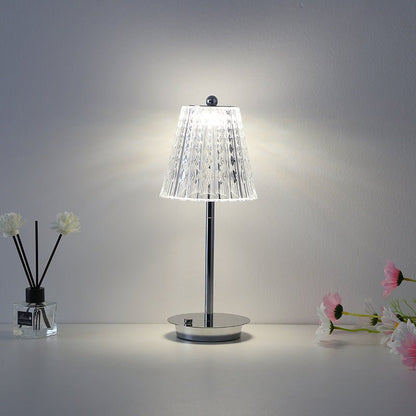 Modern Simple Metal Crystal Table Lamp Touch Bedroom Bedside Creative Atmosphere Bar Romantic Diamond Lamp - LUCKY COLLECTION