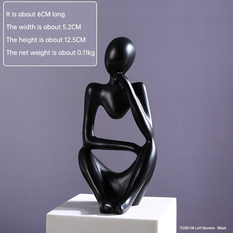 Mini Abstract Character Decorations, Home Decorations, Hallway Decorations, Living Room Model Rooms, Creative Resin Crafts - LUCKY COLLECTION