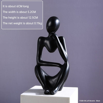 Mini Abstract Character Decorations, Home Decorations, Hallway Decorations, Living Room Model Rooms, Creative Resin Crafts - LUCKY COLLECTION