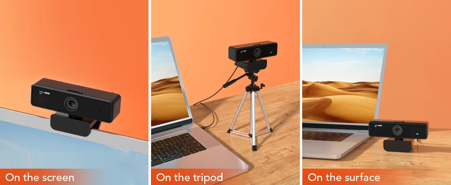 V11 2K Webcam for PC, 1080P 60FPS FHD 90° Web Camera with Microphone&Privacy Cover,USB Plug&Play for Mac/Laptop/Desktop/Computer - LUCKY COLLECTION