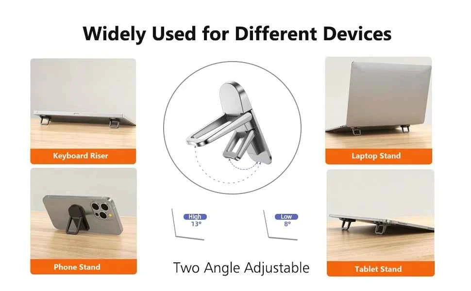 Adjustable Folding Laptop Stand Mini Legs Ultra-thin Portable Support for Macbook Notebook Cooling Holder Feet Invisible Bracket