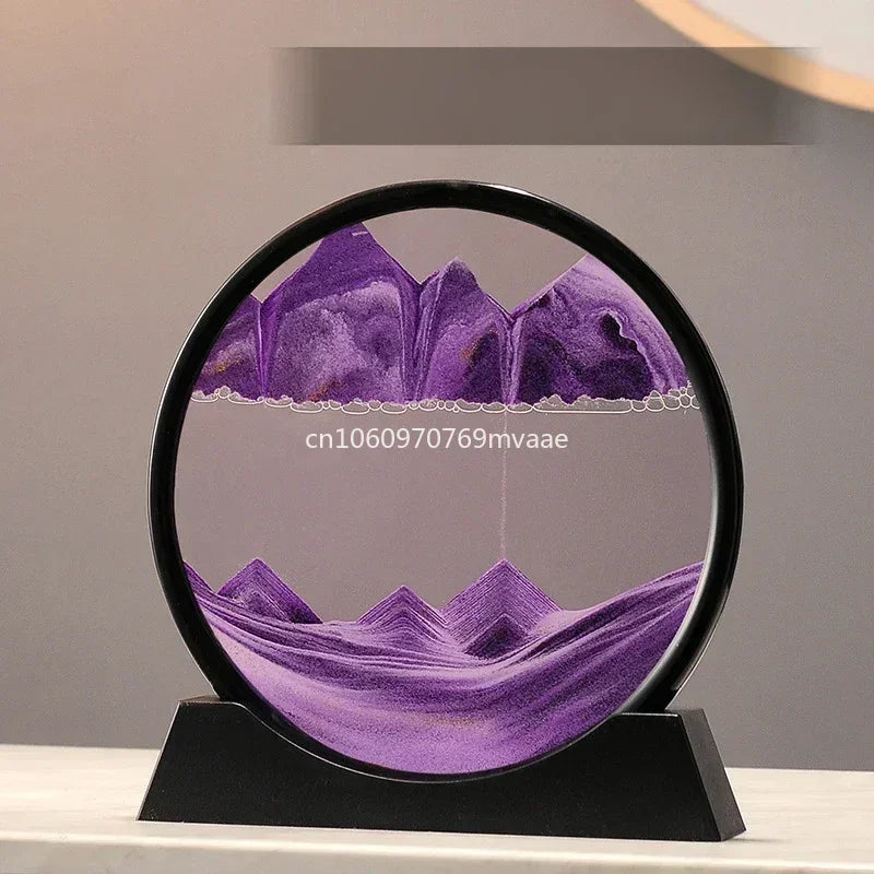 Sandscape Moving Sand Art Frame Quicksand 3D Dynamic Liquid Hourglass Kinetic Sand Painting Flowing Sand Office Home Decor Gifts - LUCKY COLLECTION
