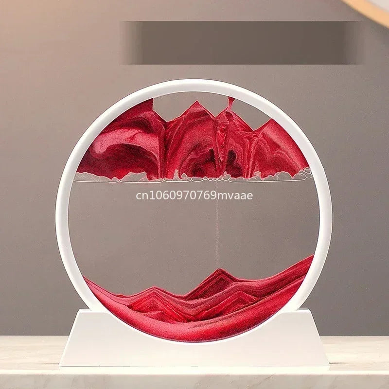 Sandscape Moving Sand Art Frame Quicksand 3D Dynamic Liquid Hourglass Kinetic Sand Painting Flowing Sand Office Home Decor Gifts - LUCKY COLLECTION