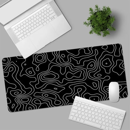 Black and White Mouse Pad Large Computer Gaming Accessories MousePads Desk Mats Carpet Anti-slip Laptop Soft Mice Pad Mouse Mat - LUCKY COLLECTION