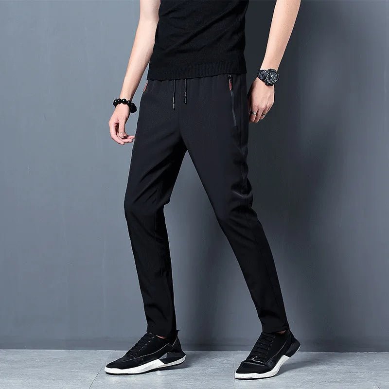 Breathable Ice Silk Men’s Pants – Lightweight Business Casual Comfort - LUCKY COLLECTION