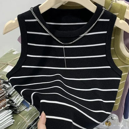 Korean Chic Knit Vest – Office to Casual Wear - LUCKY COLLECTION