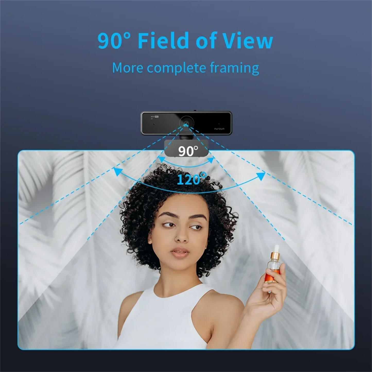 V11 2K Webcam for PC, 1080P 60FPS FHD 90° Web Camera with Microphone&Privacy Cover,USB Plug&Play for Mac/Laptop/Desktop/Computer - LUCKY COLLECTION