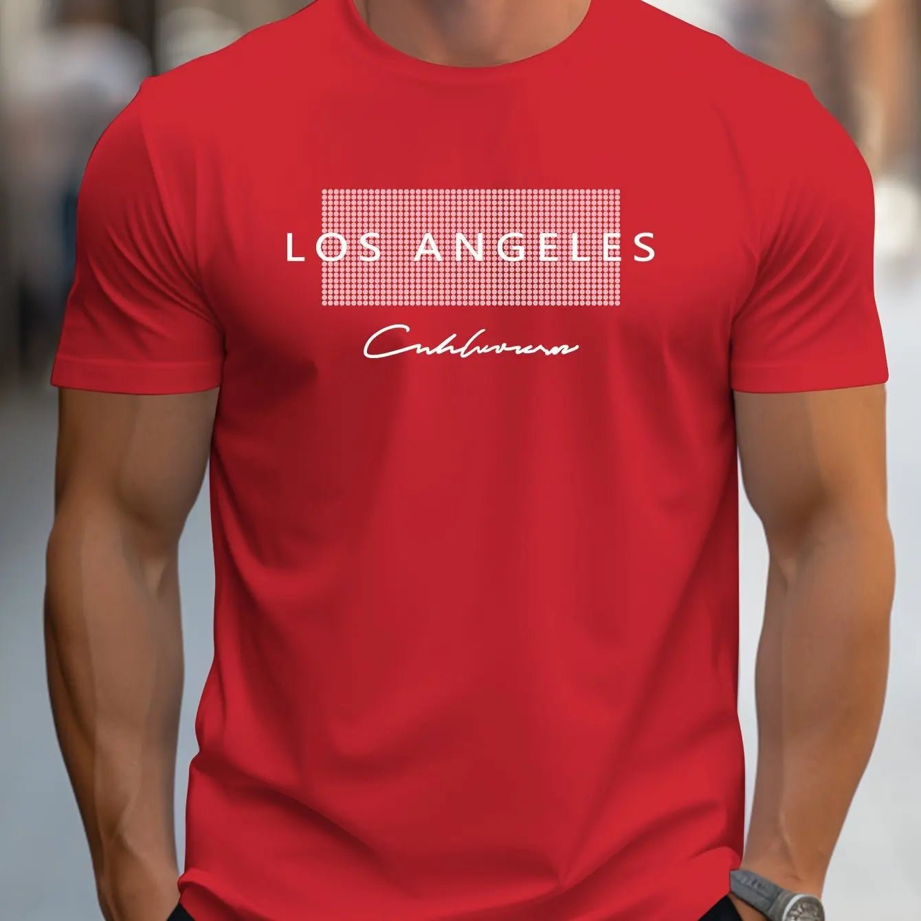 Los Angeles Graphic Tee – Oversized Streetwear Statement Piece - LUCKY COLLECTION