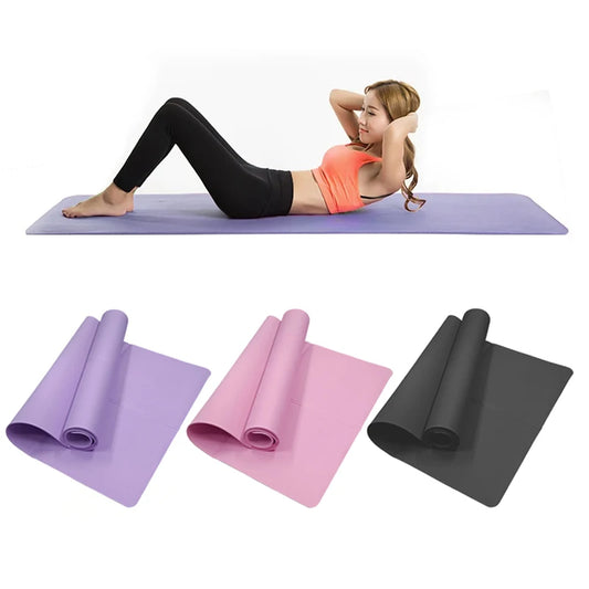 4MM Thick EVA Yoga Mats Anti-slip Sport Fitness Mat Blanket For Exercise Yoga And Pilates Gymnastics Mat Fitness Equipment - LUCKY COLLECTION