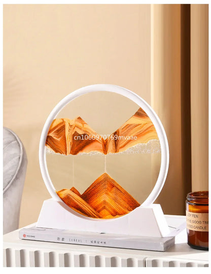 Sandscape Moving Sand Art Frame Quicksand 3D Dynamic Liquid Hourglass Kinetic Sand Painting Flowing Sand Office Home Decor Gifts - LUCKY COLLECTION