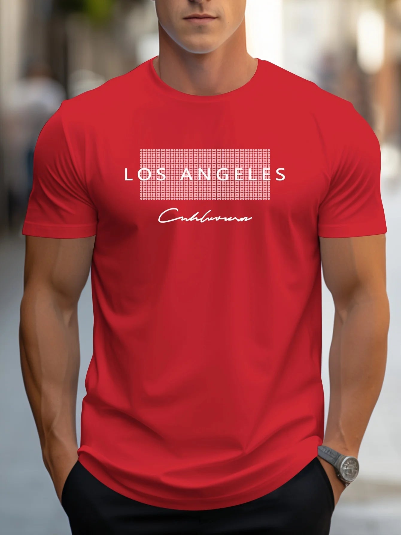 Los Angeles Graphic Tee – Oversized Streetwear Statement Piece - LUCKY COLLECTION
