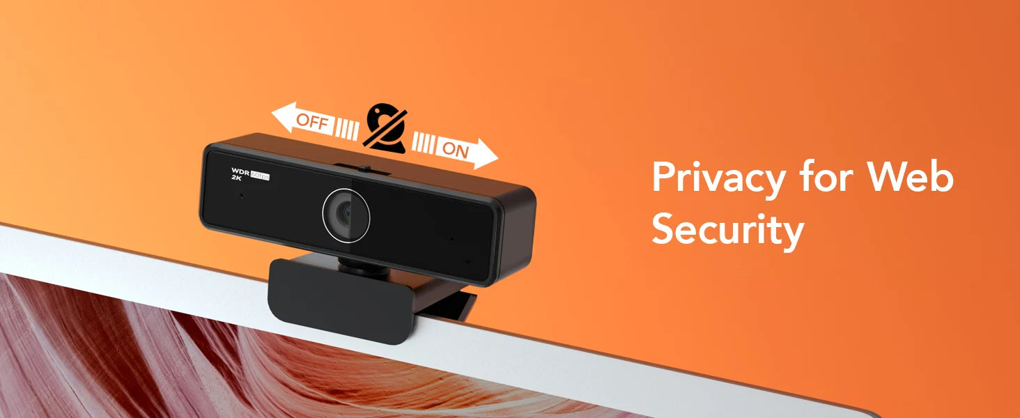 V11 2K Webcam for PC, 1080P 60FPS FHD 90° Web Camera with Microphone&Privacy Cover,USB Plug&Play for Mac/Laptop/Desktop/Computer - LUCKY COLLECTION