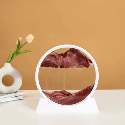 Sandscape Moving Sand Art Frame Quicksand 3D Dynamic Liquid Hourglass Kinetic Sand Painting Flowing Sand Office Home Decor Gifts