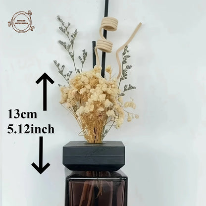 50pcs Dry Flowers Baby's Breath Bouquet Gypsophila Floral Arrangement Wedding Party Decor Vase DIY Table Pampas Grass Decoration - LUCKY COLLECTION