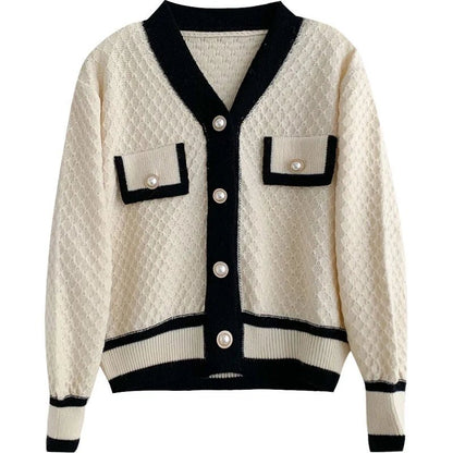 Loose - Fit Knit Sweater Cardigan – A Winter Staple - LUCKY COLLECTION