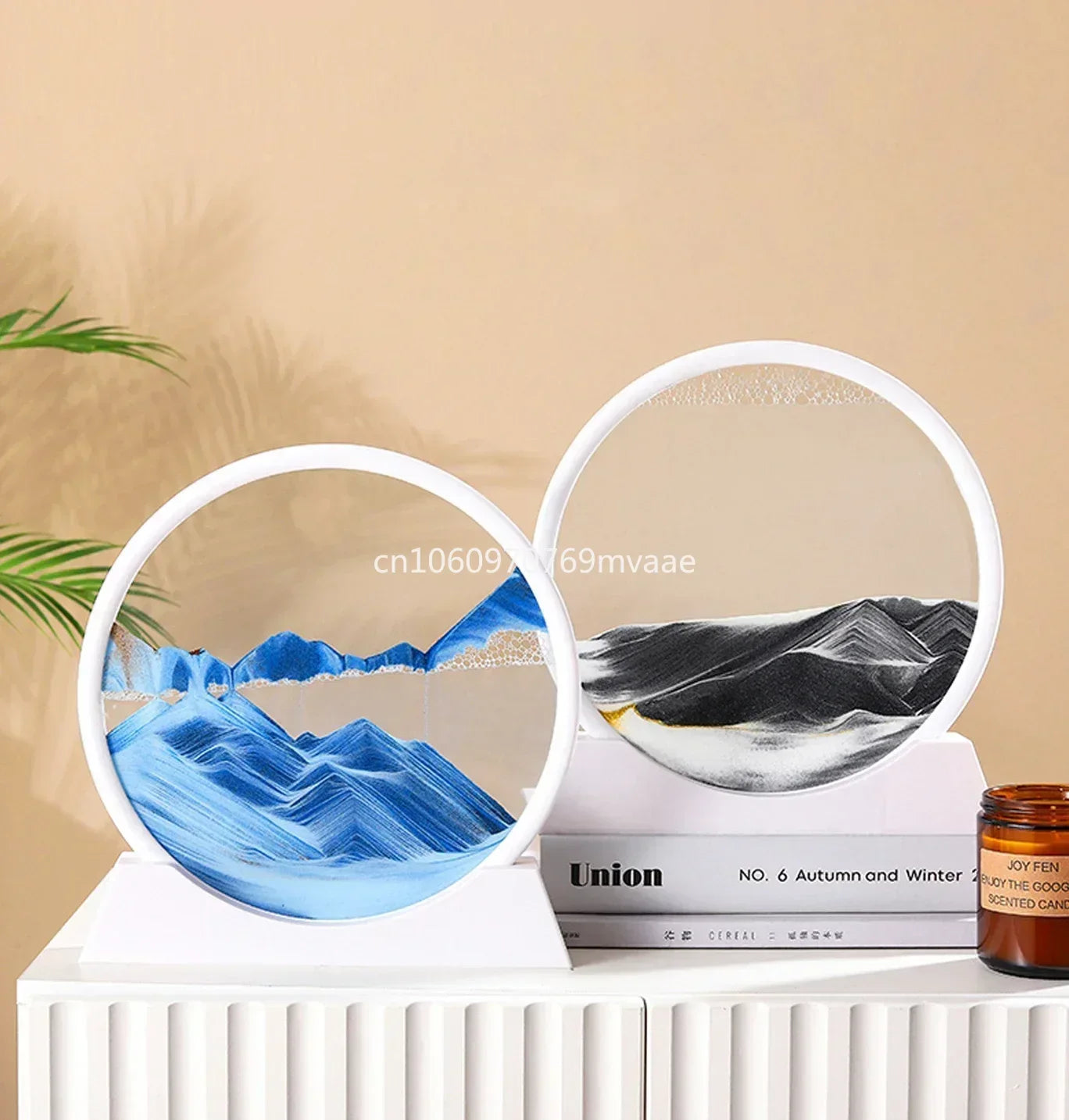 Sandscape Moving Sand Art Frame Quicksand 3D Dynamic Liquid Hourglass Kinetic Sand Painting Flowing Sand Office Home Decor Gifts - LUCKY COLLECTION