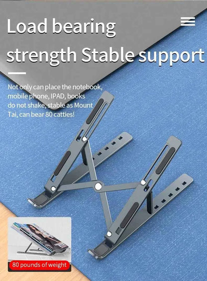 Foldable Laptop Stand Adjustable Portable Notebook Bracket Support Base Aluminum Alloy Holder For Macbook Laptop PC Accessories
