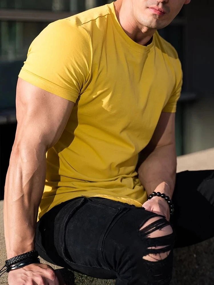 Athleisure Gym T-Shirt – Breathable High - Quality Cotton Fitness Wear - LUCKY COLLECTION