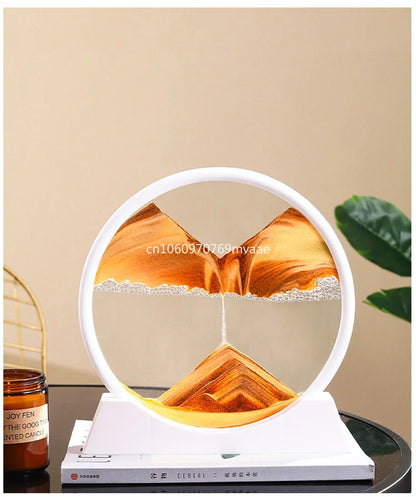Sandscape Moving Sand Art Frame Quicksand 3D Dynamic Liquid Hourglass Kinetic Sand Painting Flowing Sand Office Home Decor Gifts - LUCKY COLLECTION
