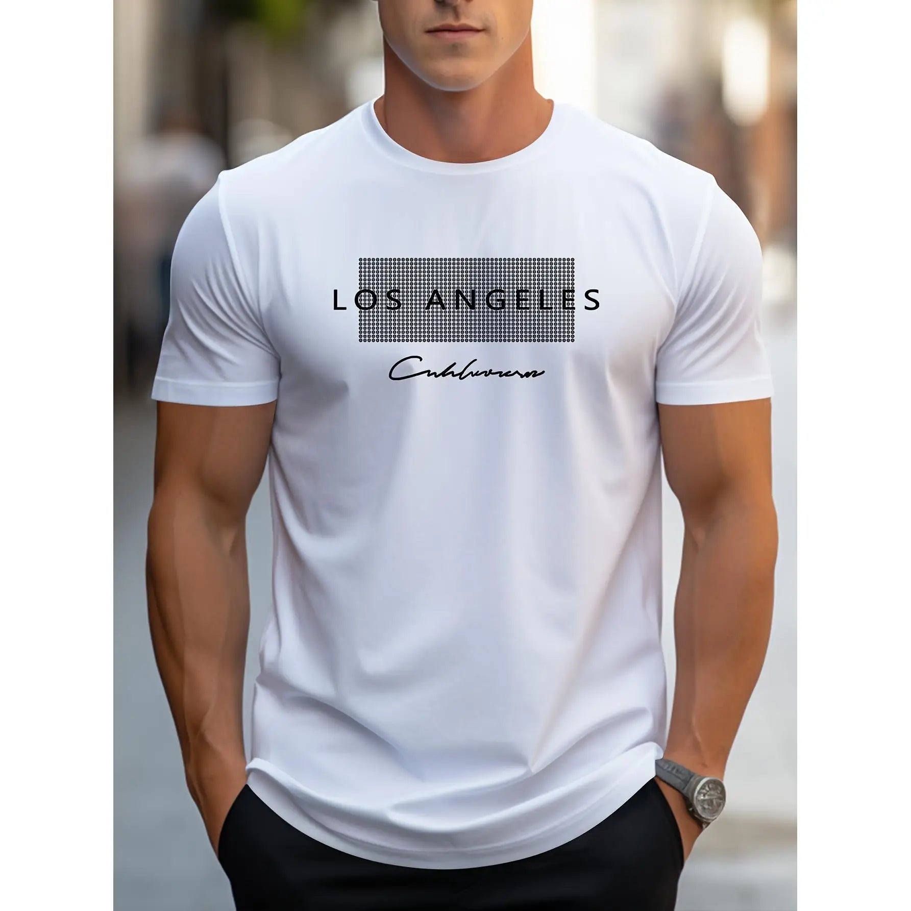 Los Angeles Graphic Tee – Oversized Streetwear Statement Piece - LUCKY COLLECTION