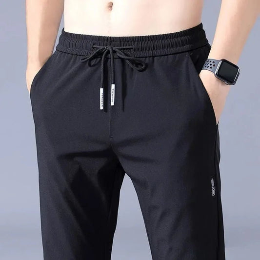 Breathable Ice Silk Men’s Pants – Lightweight Business Casual Comfort - LUCKY COLLECTION