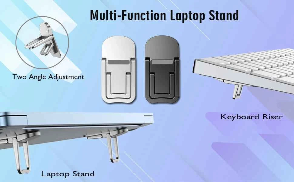 Adjustable Folding Laptop Stand Mini Legs Ultra-thin Portable Support for Macbook Notebook Cooling Holder Feet Invisible Bracket