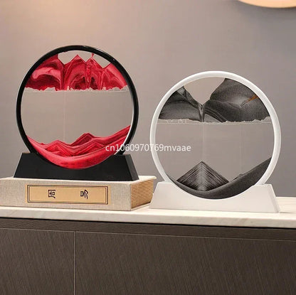 Sandscape Moving Sand Art Frame Quicksand 3D Dynamic Liquid Hourglass Kinetic Sand Painting Flowing Sand Office Home Decor Gifts - LUCKY COLLECTION