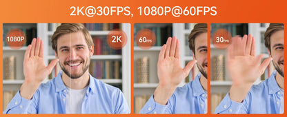 V11 2K Webcam for PC, 1080P 60FPS FHD 90° Web Camera with Microphone&Privacy Cover,USB Plug&Play for Mac/Laptop/Desktop/Computer - LUCKY COLLECTION