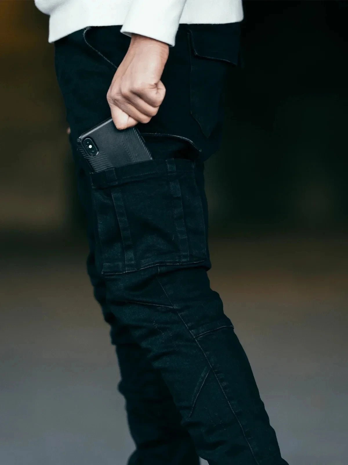 Multi - Pocket Cargo Jeans – Stylish Elastic Denim for Everyday Comfort - LUCKY COLLECTION