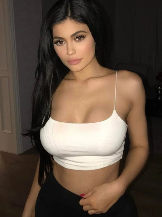Sexy Tank Top Black Halter Crop Tops Women Summer Camis Backless Camisole. - LUCKY COLLECTION